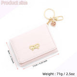 KOREAN BOW TRIFOLD WALLET WITH HEART DESIGN_CWAB4968