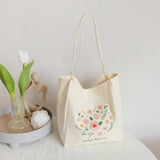 FLORAL CANVAS TOTE BAG FOR WOMEN LARGE CAPACITY_CWAB5621