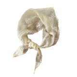 Cwasc2388_Cotton And Linen Lace Triangular Scarf For Women