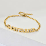 NEW STAINLESS STEEL ZODIAC PENDANT BRACELET_CWMM2716