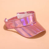 HOLOGRAPHIC SUN VISOR TRENDY UV PROTECTION CAP_CWAH3281