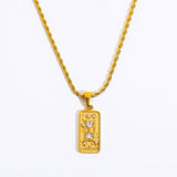 CREATIVE STAINLESS STEEL NICHE DESIGN NECKLACE_CWMM3772