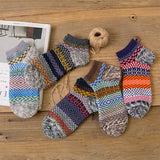 5PCS SET ALPACA VINTAGE FLORAL PATTERN SOCKS_CWMS0207