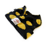 ADULT POLKA DOT FABRIC LABEL BEANIE KNITTED HAT_CWAH2052