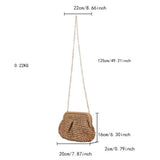 CROSSBODY SHOULDER STRAP PAPER ROPE WOVEN BAG_CWAB4719