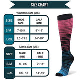 NEW GRADIENT MIXED COLOR COMPRESSION SOCKS_CWMS1884