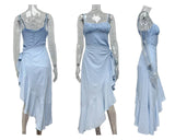 Strapless, Backless, Ruffled Irregular Dress