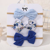 COTTON LINEN BOW HEADBAND SET FOR BABIES_CWAHA6742