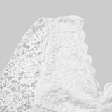 SOLID COLOR LACE LONG SLEEVE HOT GIRL SLIM BODYSUIT_CWMM4627