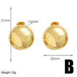 Versatile Retro Gold Plated Earrings