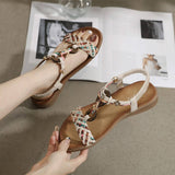 Bohemian Retro Styl Thick Sole Flat Sandals_Cwshs0521