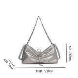 Chain Pleated Bag Versatile Shoulder Bag_Cwab2088