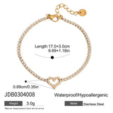 18K GOLD BOW BRACELET WITH ZIRCON SWEET STYLE_CWAJE4698