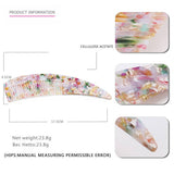 HORN POINTED TAIL COMB ACETATE CARVED FLOWER COMB_CWAHA4185