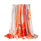 LILY PRINT SILK SCARF GRAFFITI STYLE FOR WOMEN_CWASC0674