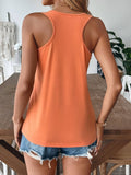 Versatile And Casual Solid Color I-Shaped Vest