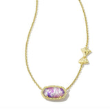 NEW RETRO GOLD BOW FLOWER NECKLACE FOR WOMEN_CWMM3758