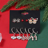 CHRISTMAS EARRING COMBINATION CARTOON EARRING SET_CWMM2611