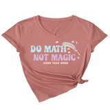 INSPIRATIONAL MATH QUOTE V NECK TEE FOR WOMEN_CWTTS1477
