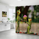 HOT SALE DIGITAL PRINTED FROG SHOWER CURTAIN_CWMM1805