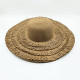 Summer Travel Straw Hat Women'S Large Brim Casual_Cwah1172