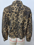 Wild And Versatile Leopard Print Denim Jacket
