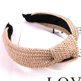 KNOT DECOR BRAIDED DETAIL HEADBAND_CWAHA0220