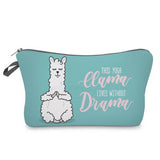 BEST SELLING ALPACA PRINT COSMETIC BAG_CWAB2264