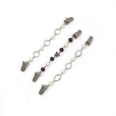 NEW CRYSTAL PEARL BUTTERFLY CHAIN SHAWL CLIP_CWMM2195