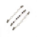 NEW CRYSTAL PEARL BUTTERFLY CHAIN SHAWL CLIP_CWMM2195