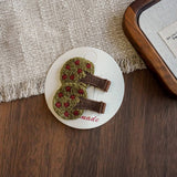 Handmade Bunny Cherry Fabric Hair Clip_Cwaha08354