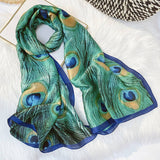 COLOR PLAID SATIN SCARF WRAP FOR SUMMER SUN_CWASC0238
