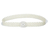 Women'S Sweet Elastic Pearl Wide Waist Chain_Cwabe0504