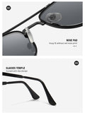 FLAT TOP FRAME SQUARE SUNGLASSES_CWASG0076