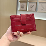 Stone Pattern Bifold Foldable Leather Wallet_Cwab06206
