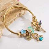 ANGEL KEY CHARM STEEL BRACELET FOR WOMEN_CWMM8474