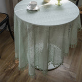 FOREST STYLE PASTORAL CROCHET COVER DINING TABLE_CWMM0965