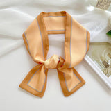 LONG THIN RIBBON SCARF PONYTAIL NECK OR PURSE_CWASC0726