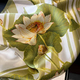 SILK SQUARE NECK SCARF FOR WOMEN 100 MULBERRY_CWASC0554