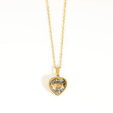 STAINLESS STEEL DECEMBER ZIRCON NECKLACE_CWMM3821