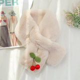 CUTE FAUX RABBIT FUR SCARF FOR WOMEN WARMTH_CWASC1259