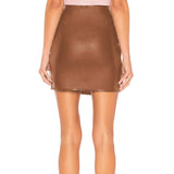HIGH WAIST ZIPPER HIP SKIRT PU LEATHER SKIRT_CWBSS0404