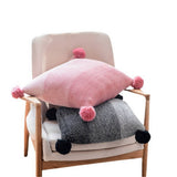 GRADIENT HERRINGBONE COTTON CABLE KNITTED PILLOW_CWMM2385