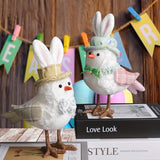 EASTER COUPLE LIGHTED YELLOW HOODED BIRD ORNAMENTS_CWMM3486