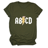 SUMMER NEW ARRIVAL PLUS SIZE TEE WITH LIGHTNING_CWTTS1476