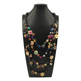 BOHEMIAN COCONUT SHELL SEQUIN LONG NECKLACE_CWMM4554