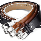 BULLET HEAD OBI PUNK STYLE LADIES PERSONALITY BELT_CWMM0763