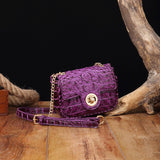 Women Multi-Color Crocodile Pattern Shoulder Bag_Cwab2596