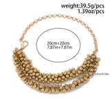 EXAGGERATED PERSONALITY ROUND BEAD NECKLACE_CWAJE1915
