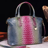 CLASSY CROCODILE PATTERN TOP HANDLE BAG_CWAB0572